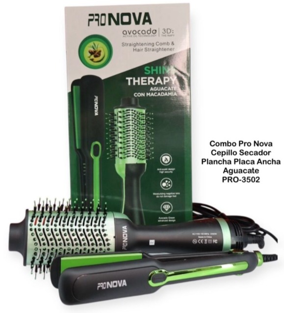 COMBO CEPILLO SECADOR YPLANCHA ANCHA AGU